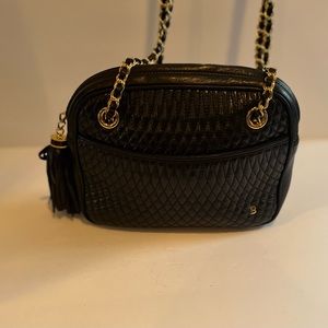 Bally quilted leather shoulder bag